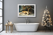 Vintage Black Christmas Wall Art, an Illustration by PrintablesByFranklyn (Thumbnail 7 of 8)