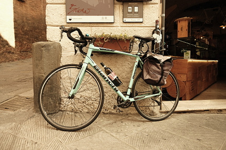 Bicycle with Wine Bottles, a Transportation Photo by Noteless Space