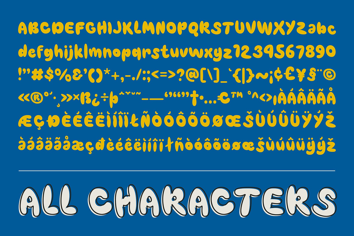 Beonty – Bubble Font, a Sans Serif Font by Craft Supply Co. (Photo 8 of 8)
