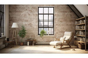 modern loft interior background ai, an Industrial Photo by pikepicture