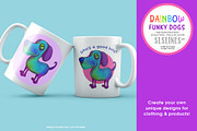 Rainbow Funky Dog Illustrations PNG, an Illustration by SLS Lines (Thumbnail 9 of 10)