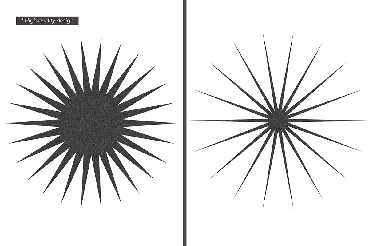 Sunburst Geometric Shapes Collection, a Background Graphic by Pitchlook.Studio (Photo 2 of 3)