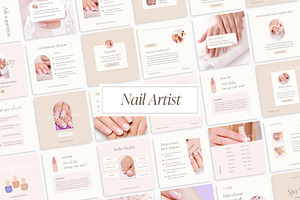 Nail Tech Instagram templates