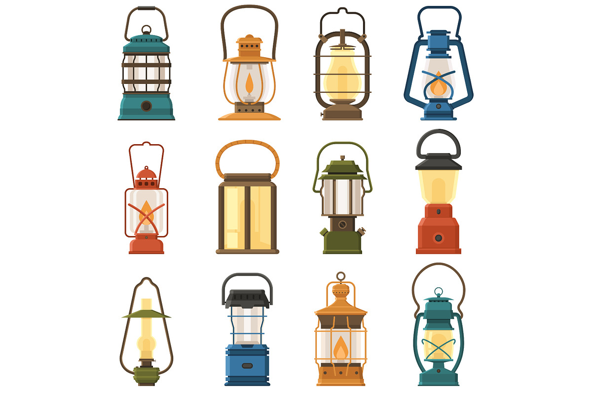 Vintage Camping Lantern Collection, an Object Graphic by Alex Krugli (Photo 2 of 6)