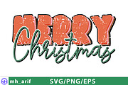 Merry Christmas SVG PNG T-shirt, a Graphic by mh_arif (Thumbnail 1 of 4)