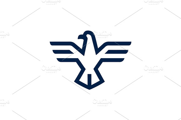 Stylized eagle emblem symbol preview 2