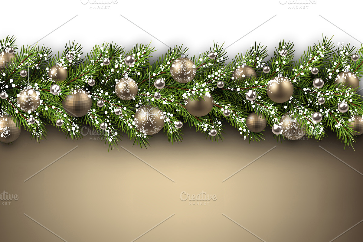 Big golden Christmas & New Year set, a Decorative Illustration by Vjom (Photo 2 of 30)