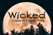 Wicked - Creative Display Font, a Font by OPY ArtStudio (Thumbnail 1 of 5)