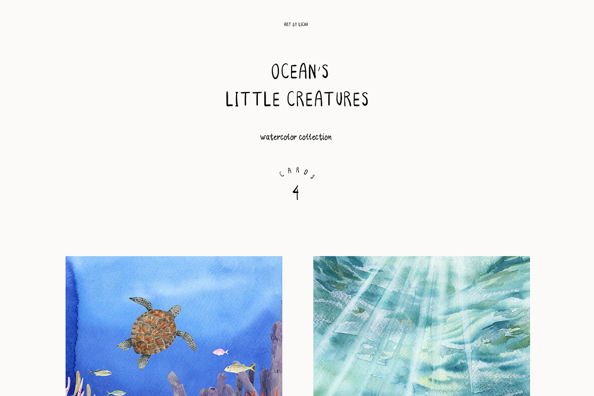Ocean's Little Creatures, an Animal Illustration by LiChu Art (Photo 9 of 12)