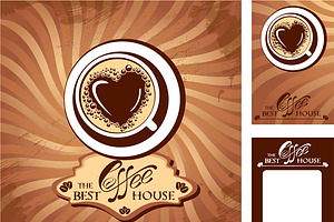 Menu And Business Cards For Cafe