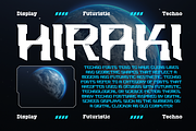 Hiraki - Modern Techno Font, a Handwritten Font by MaikoHatta (Thumbnail 2 of 7)