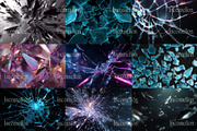60 Shattered Shards Backgrounds, a Wallpaper Graphic by Incomelion (Thumbnail 5 of 11)
