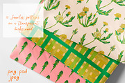 Kids Crayon Dandelion Seamless, a Pattern Graphic by Lucyinyourheart (Thumbnail 8 of 10)