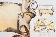 Watercolor Golden Phoenix Clipart, an Animal Illustration by ArtCreationsDesign (Thumbnail 5 of 10)
