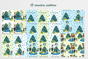 Hand Drawn Christmas Watercolor Clip, a Seasonal Illustration by Fresh art by Larysa (Thumbnail 4 of 5)