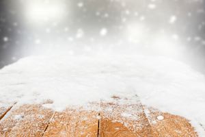 A desk covered by snow featuring winter, background, and snow