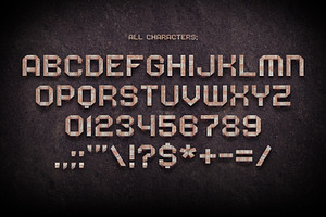 Rough Weld Color Bitmap Font