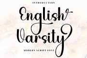 English Varsity, a Handwritten Font by FreshTypeINK (Thumbnail 1 of 8)
