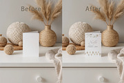 Card Mockups Baby Nursery Shower, a Product Mockup by Alisles (Thumbnail 8 of 12)