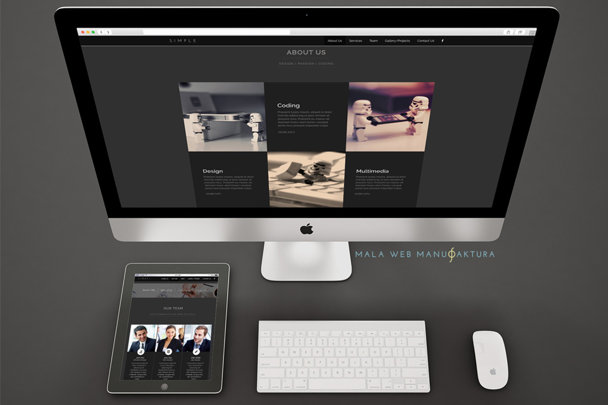 SIMPLE - Portfolio/Agency Theme, a Bootstrap Template by mWm Themes (Photo 3 of 4)