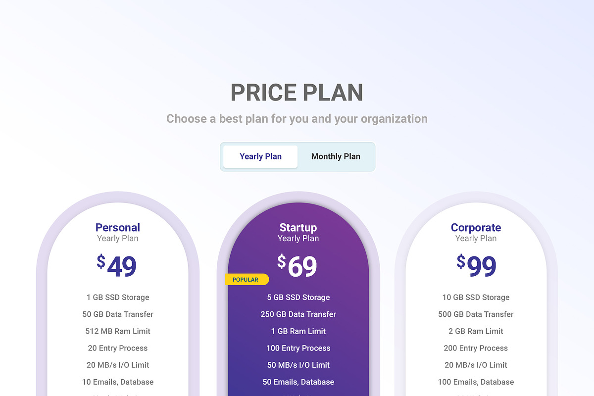 39 Mega Price Tables Bundle, an UI Kit Template by Smashing_Studio (Photo 19 of 40)