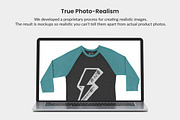 3/4 Sleeve Raglan Shirt Mockups, a Shirt Mockup by Photific (Thumbnail 2 of 6)