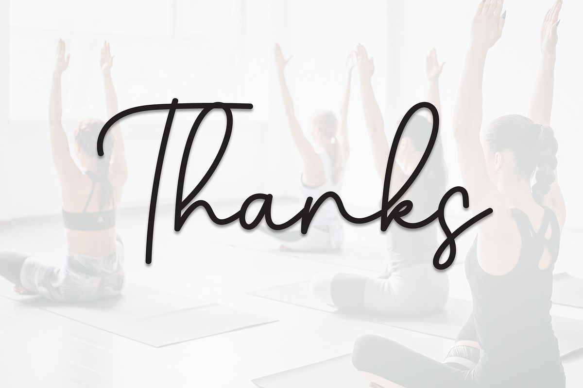 yoga | Script Font, a Handwritten Font by Scratchones (Photo 9 of 9)