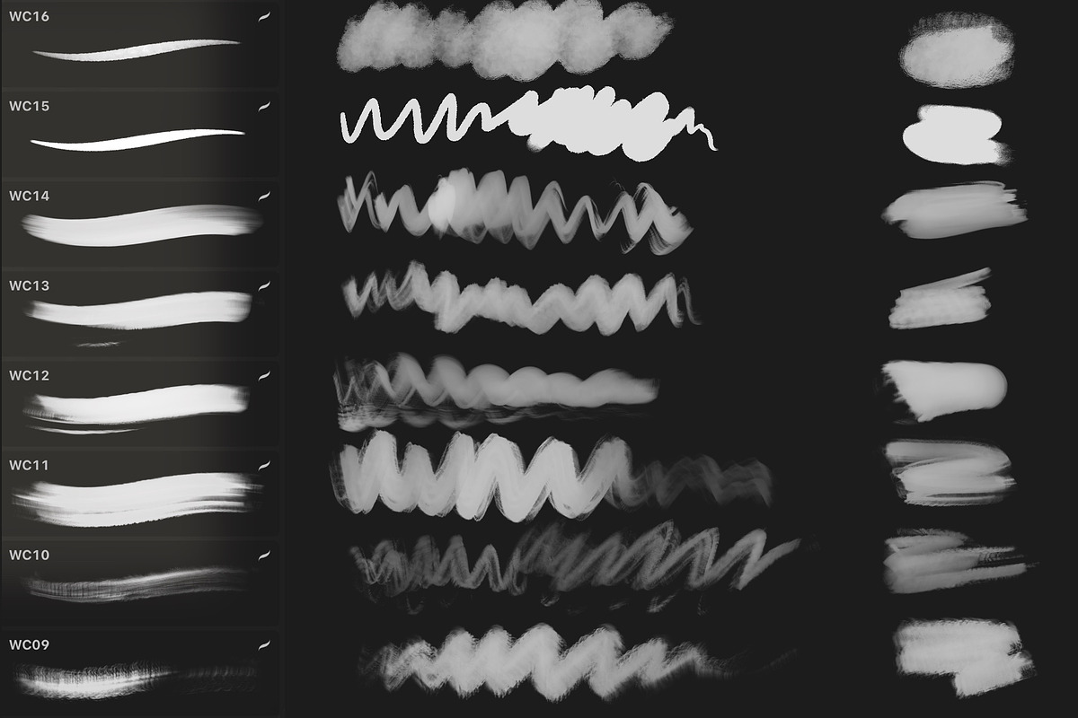 Wet Paint Procreate Brushes, a Brush Add-On by Art Sproot (Photo 3 of 4)