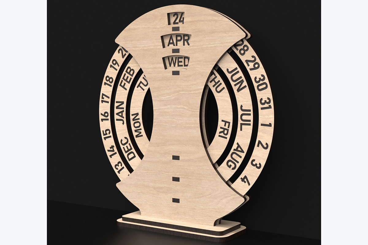 Free Standing Perpetual Calendar, an Object Graphic by ThemeXDigital (Photo 3 of 6)