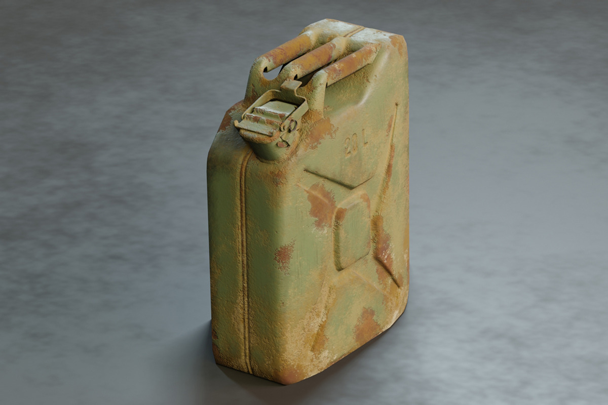 Canister 20L rust, an Object 3D Model by mockupzz (Photo 2 of 6)