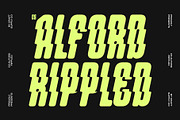CS Alford Rippled, a Sans Serif Font by Craft Supply Co. (Thumbnail 1 of 8)