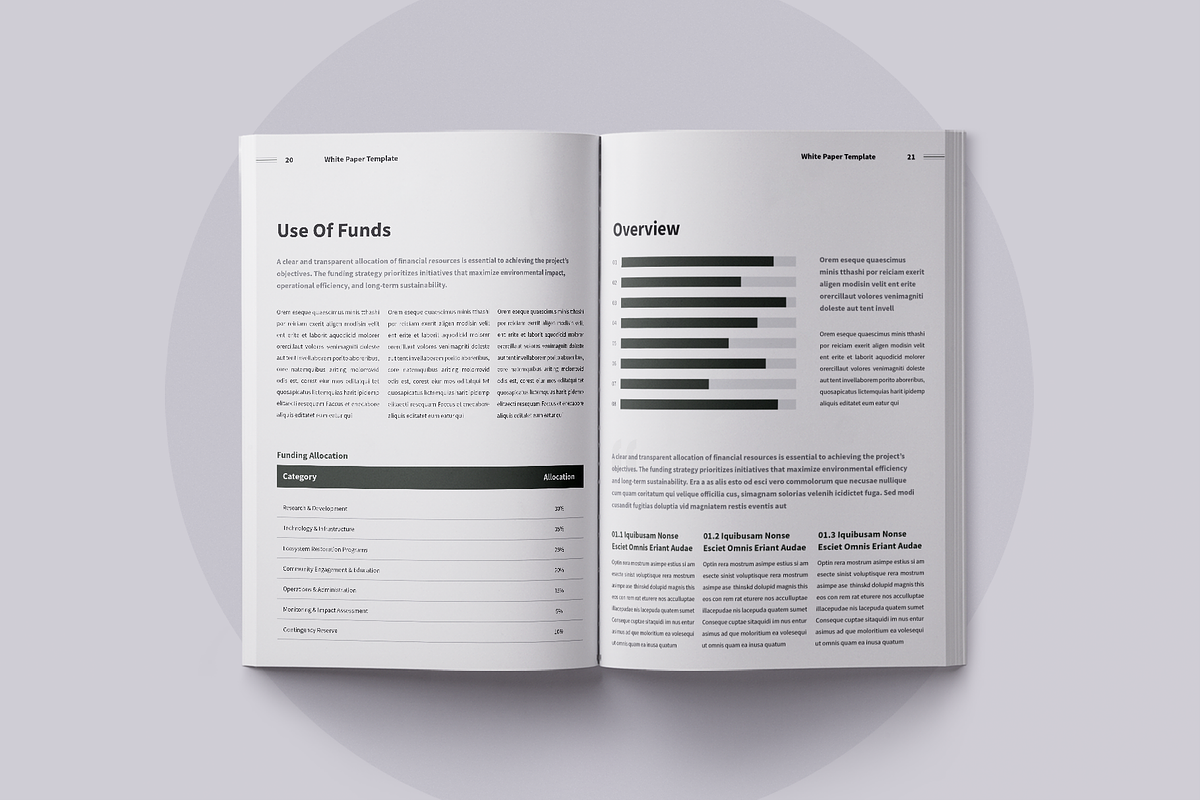 White Paper | Canva, Word, PPTX, InD, a Brochure Template by ArtisticLand (Photo 10 of 14)