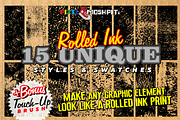 Vector Rolled Ink Styles & Swatches, a Texture Graphic by PixelMoshpit (Thumbnail 2 of 4)