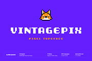 Vintagepix - Bold Pixel Typeface, a Sans Serif Font by alpercakici (Thumbnail 1 of 10)