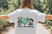 Peace love fishing camo heart bass, an Illustration by CrexoraLab (Thumbnail 4 of 4)