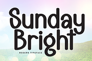 Sunday Bright | Script Font, a Script Font by Scratchones (Thumbnail 1 of 8)