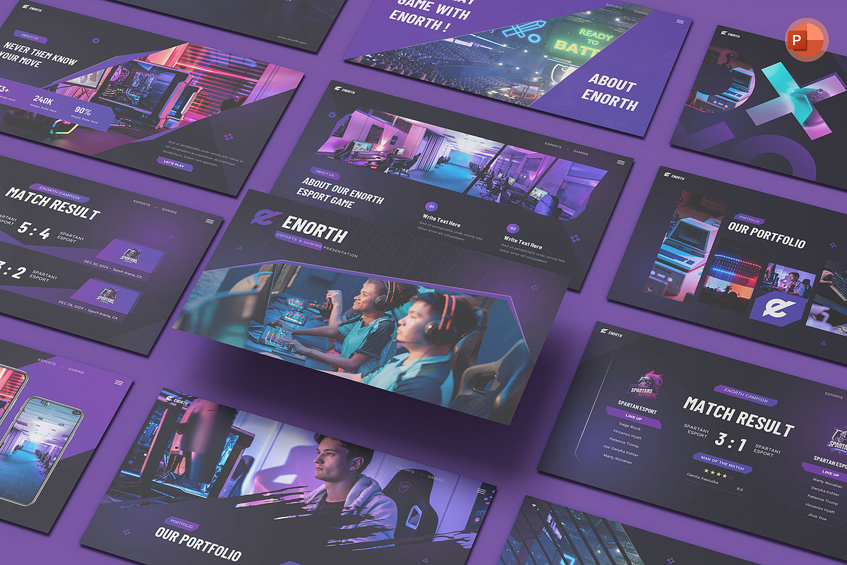 Esports Gaming PowerPoint, a Presentation Template by Pixslides (Photo 1 of 6)