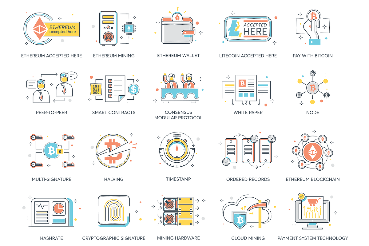 Cryptocurrency & Bitcoin Flat Icons, an Icon by Flat Icons (Photo 4 of 5)
