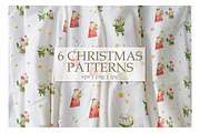 6 Christmas & New Year Seamless Patt, a Texture Illustration by the_myro (Thumbnail 1 of 10)