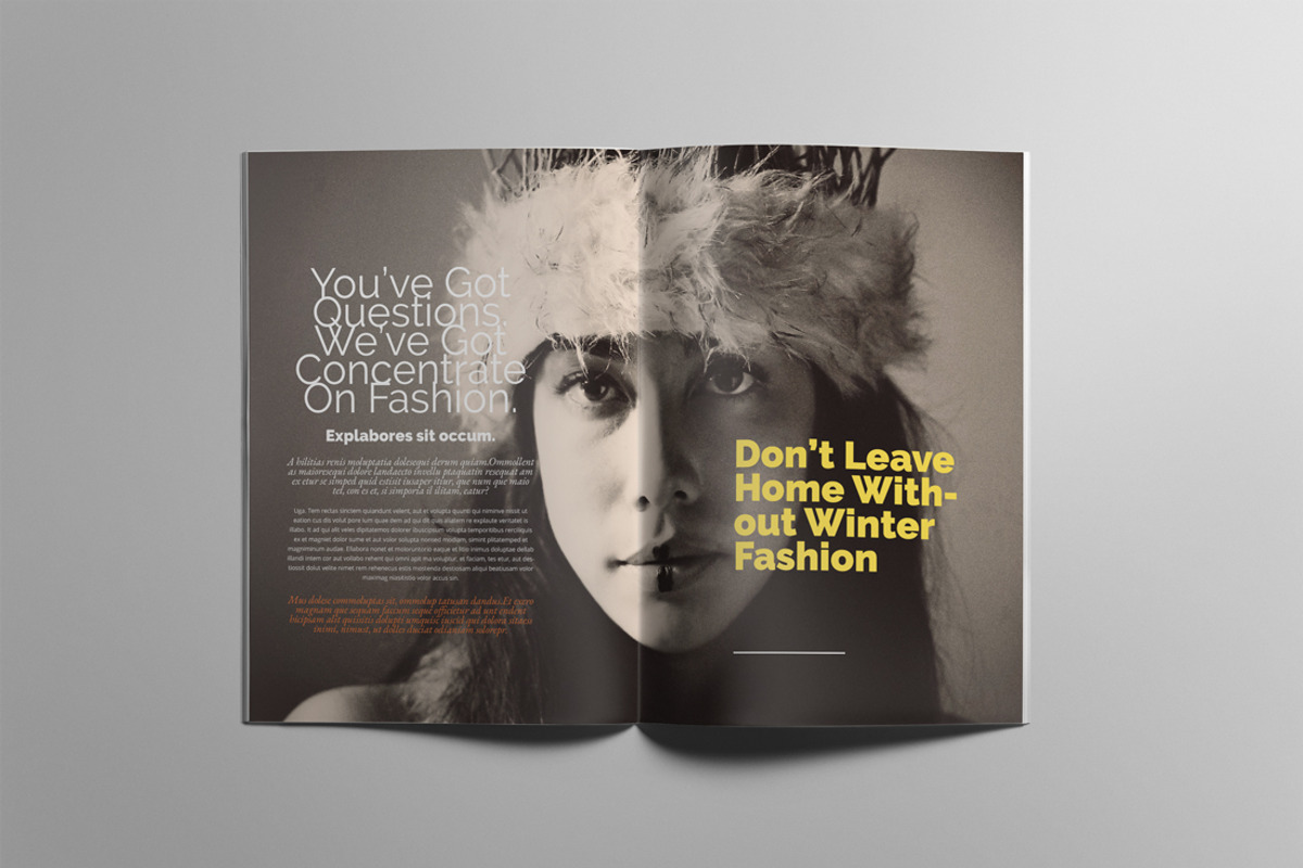 Fashion Magazine Bundle #1, a Magazine Template by Swayang (Photo 21 of 28)