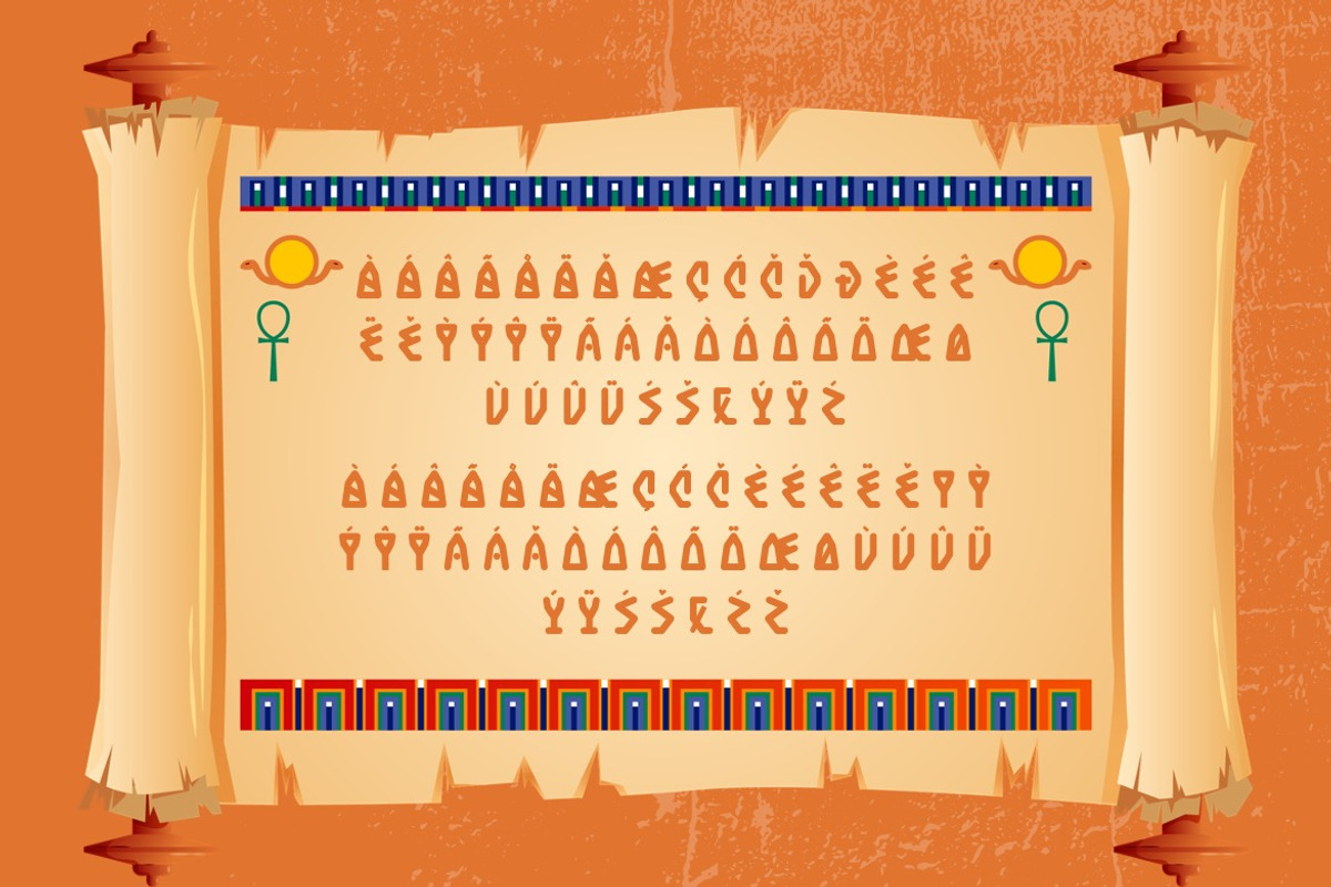 Tukamenh - Egypt Gaming Font, a Sans Serif Font by Dhabee (Photo 4 of 14)