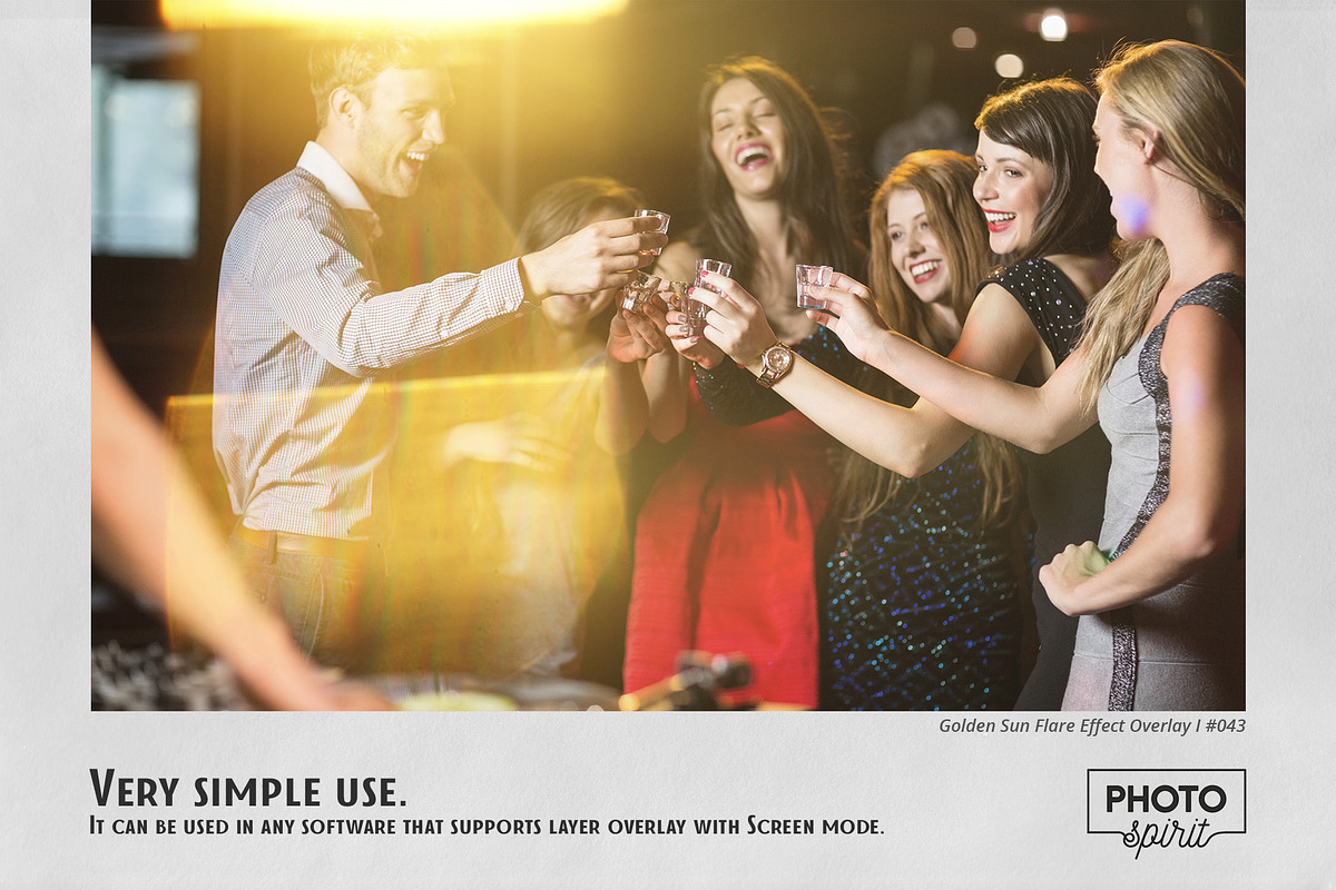 Golden Sun Flare Overlay Effect I, an Action Add-On by PhotoSpirit (Photo 6 of 8)