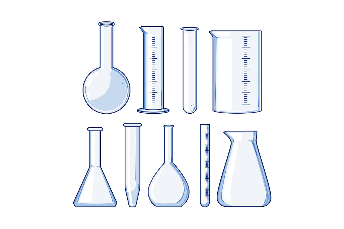 Scientific laboratory glassware set, an Object Graphic by pikepicture (Photo 1 of 3)