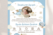 Blue Dragon Aqiqah Invitation Canva, an Invitation Template by Blooming Daisy (Thumbnail 4 of 4)