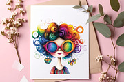 Watercolor quirky summer girl clipar, an Illustration by SinaCreation (Thumbnail 8 of 11)