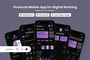 LuxPay - Premium Financial App UI, an App Template by productype1