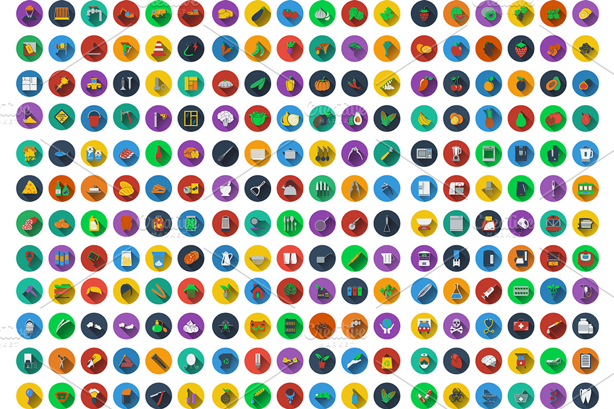 744 icons in flat design, an Icon by Pavel Vectors (Photo 2 of 4)