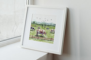 Watercolor Farm & Landscapes, an Animal Illustration by Yorda Studio (Thumbnail 8 of 11)
