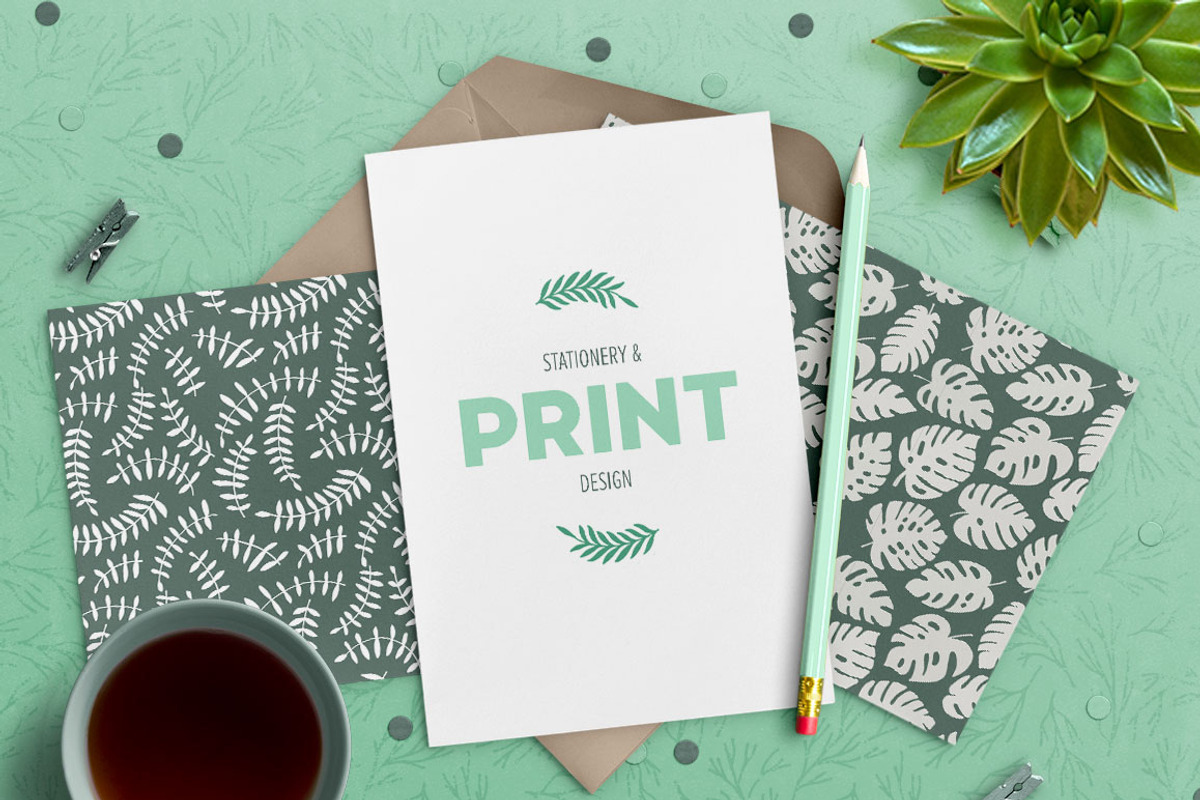 Foliage - 30 Leafy Patterns, a Pattern Graphic by Anugraha Design (Photo 2 of 7)