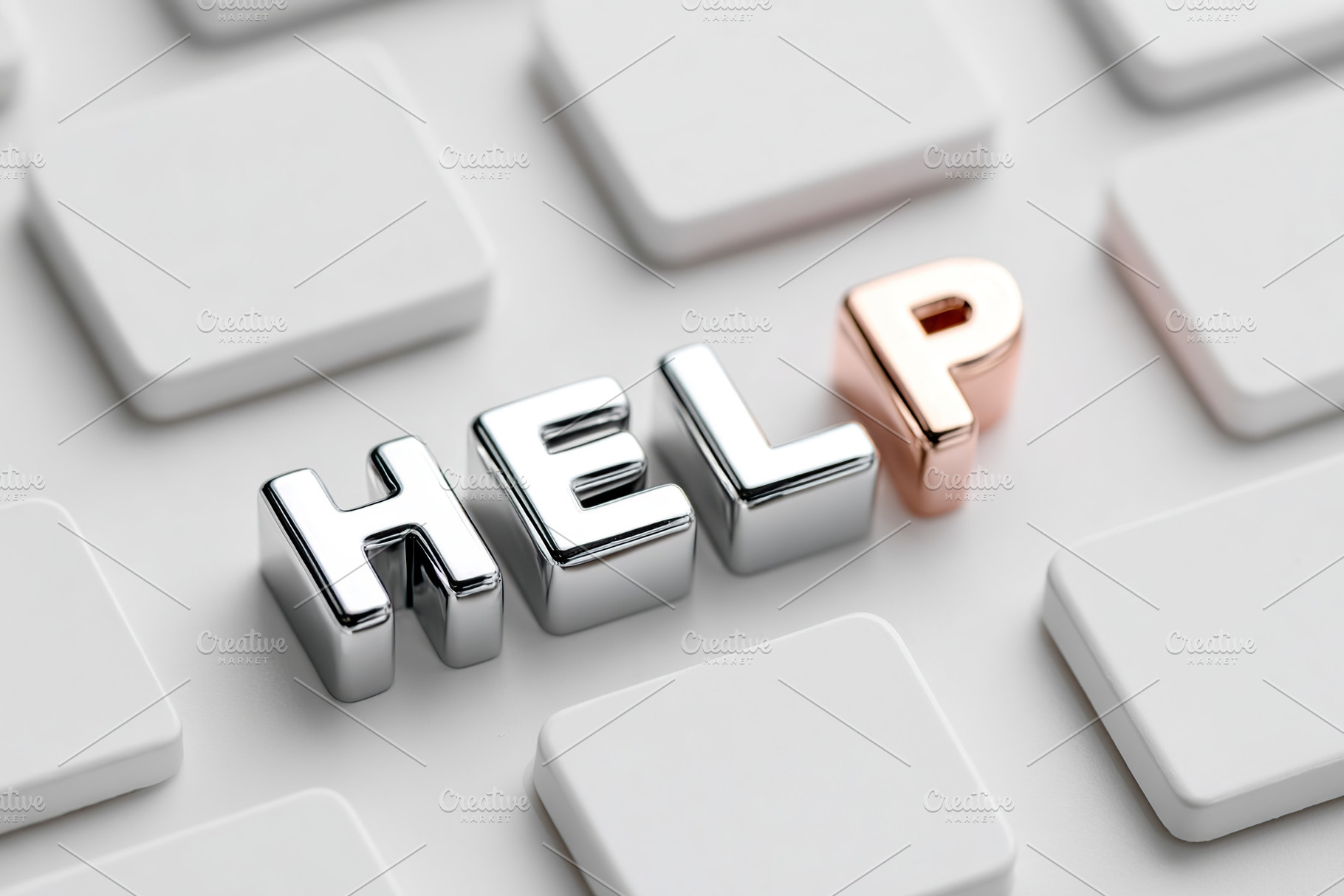 Keys arranged to form the word help on a keyboard with missing keycaps, a Background Photo by AlyaAnd